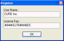 Register Name and License Key V3 Register Name and License Key V3