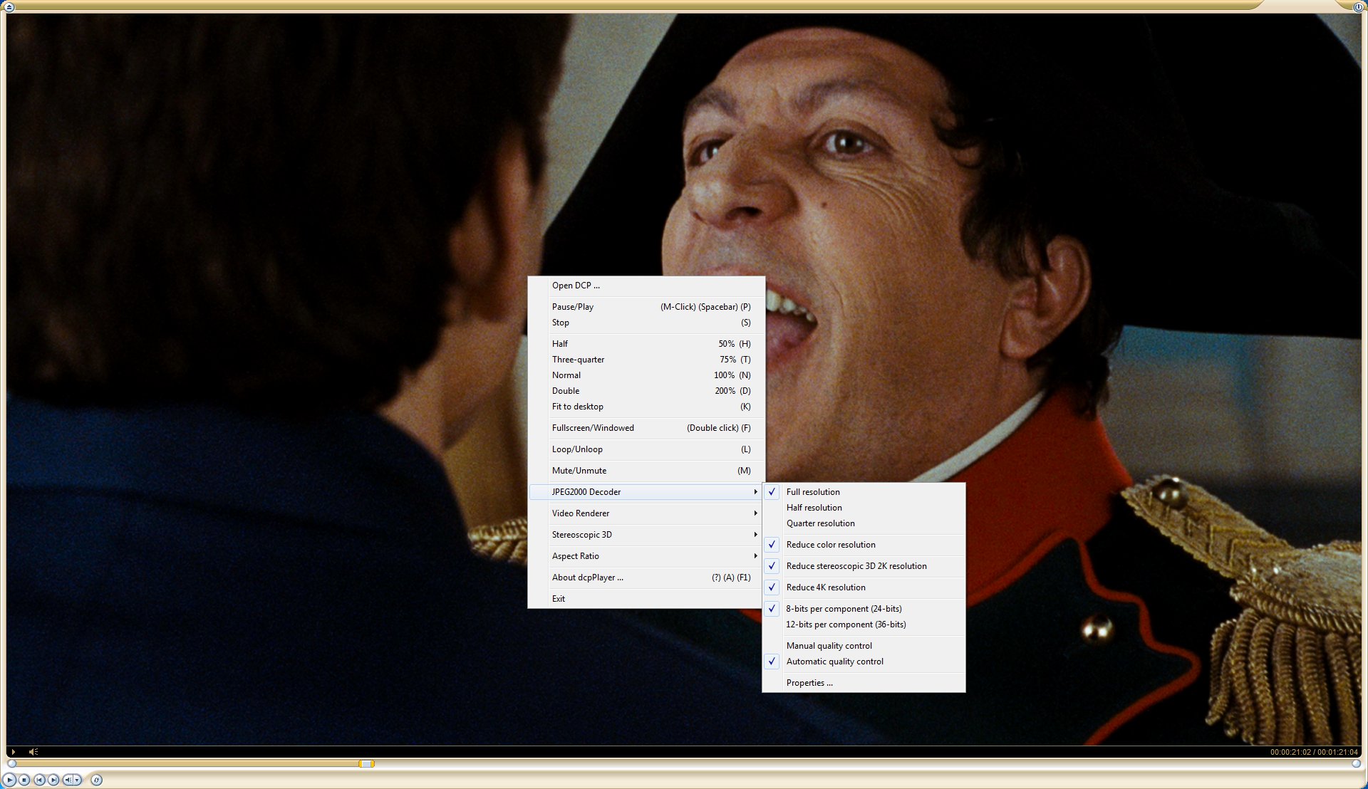 JPEG2000 Decoder Options