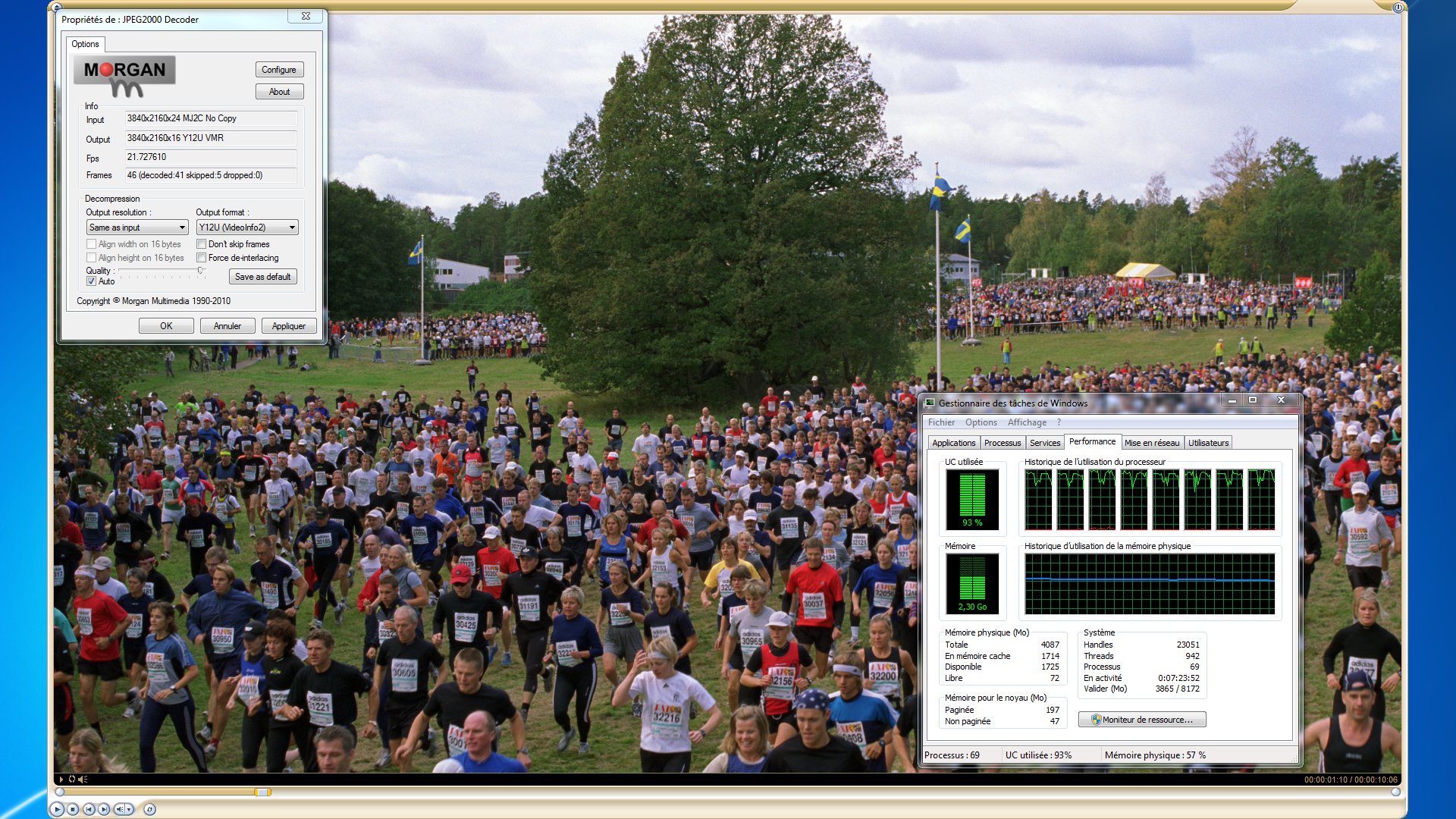 21fps with full 4K (on i7 860)